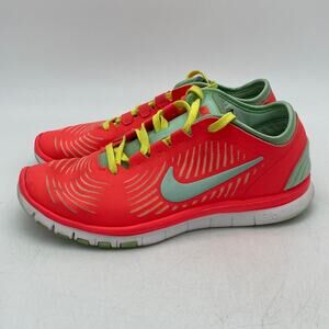 NIKE TRAINING FREE BALANZA 3.0 Coral Mint Yellow Running Walking Sneakers Size 6